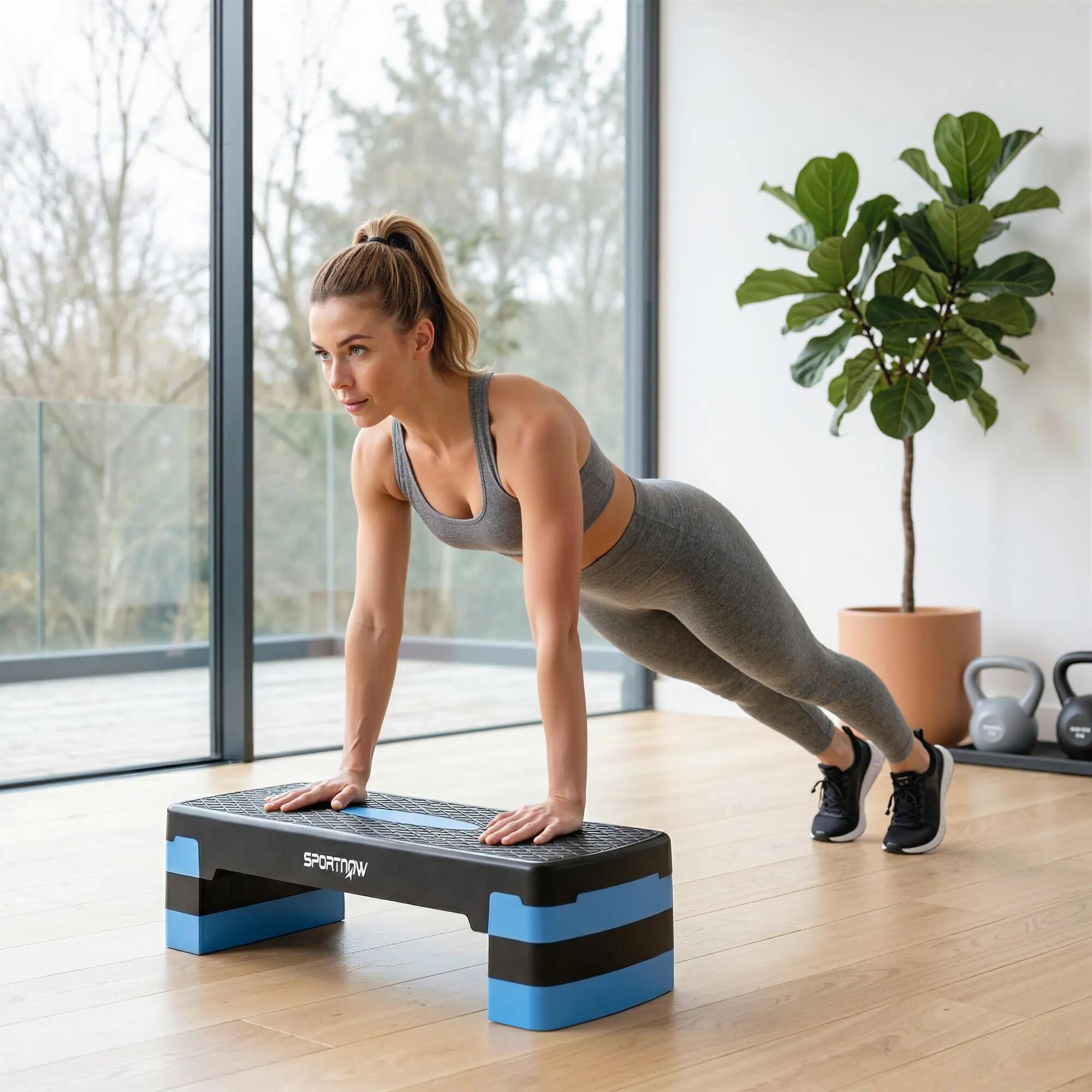 Stepper fitness aérobic réglable 10/15/20 cm 4/5