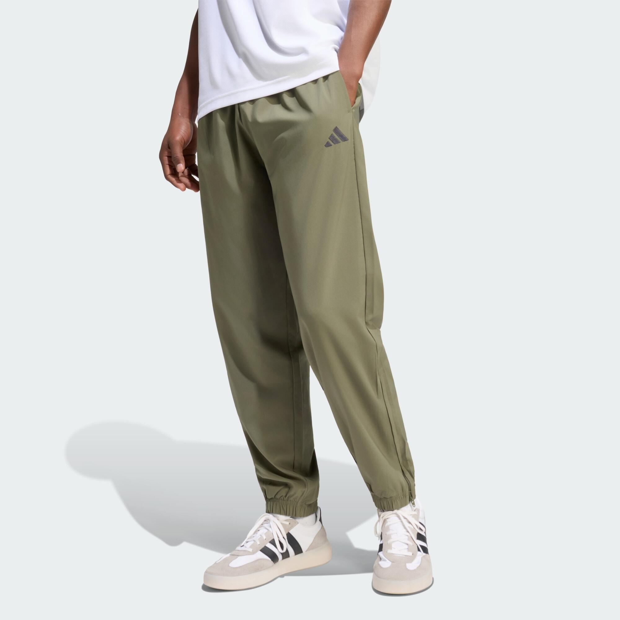 Pantalon bord-côte fuselé tissé petit logo Essentials Stanford Lite 2/5