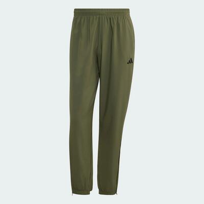 Essentials small logo stanford lichte woven tapered cuffed broek