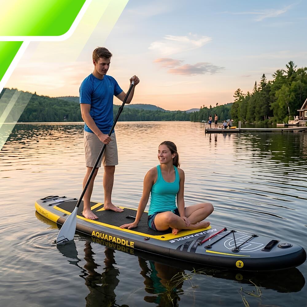 Deska SUP z siedziskiem AquaPaddle 335x84x15 cm wiosło pompka zestaw plecak 7/7