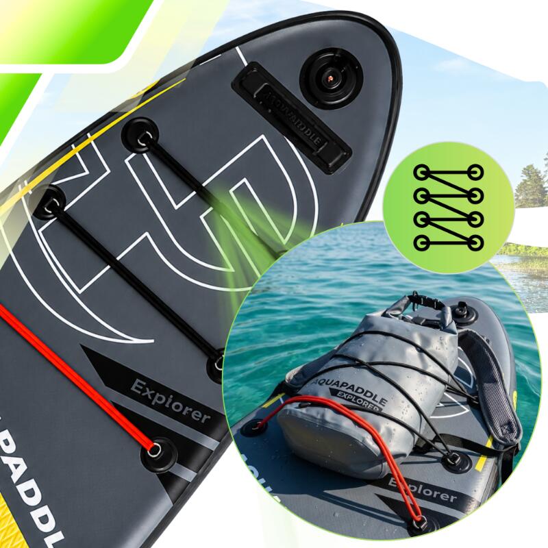 Deska SUP z siedziskiem AquaPaddle 335x84x15 cm wiosło pompka zestaw plecak 5/7