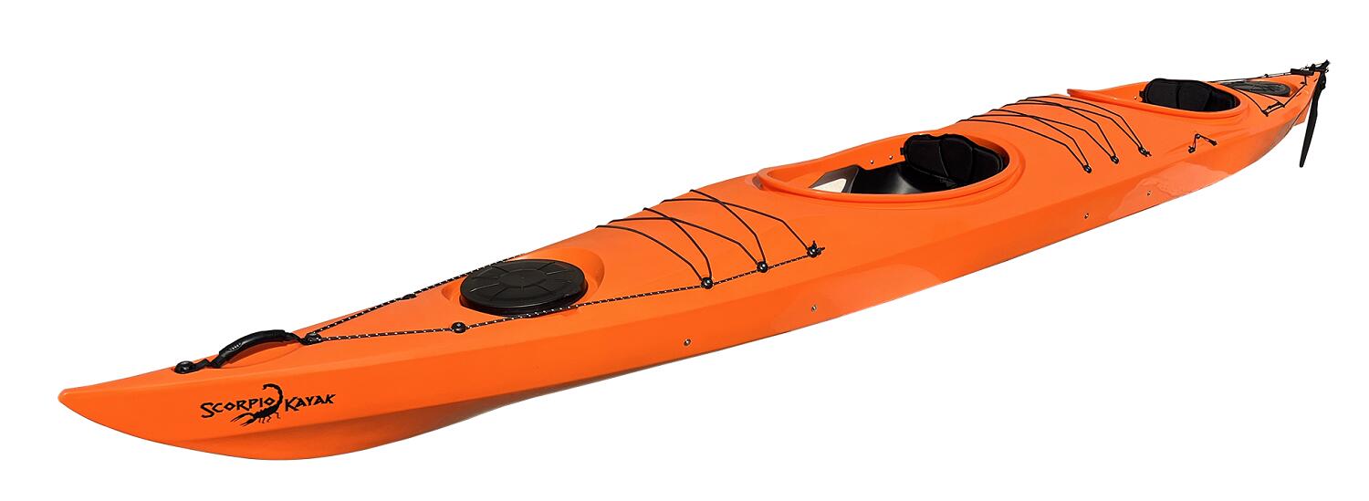 Kajak dwuosobowy wyprawowy do pływania Scorpio kayak Cruiser Twin + ster 2/4