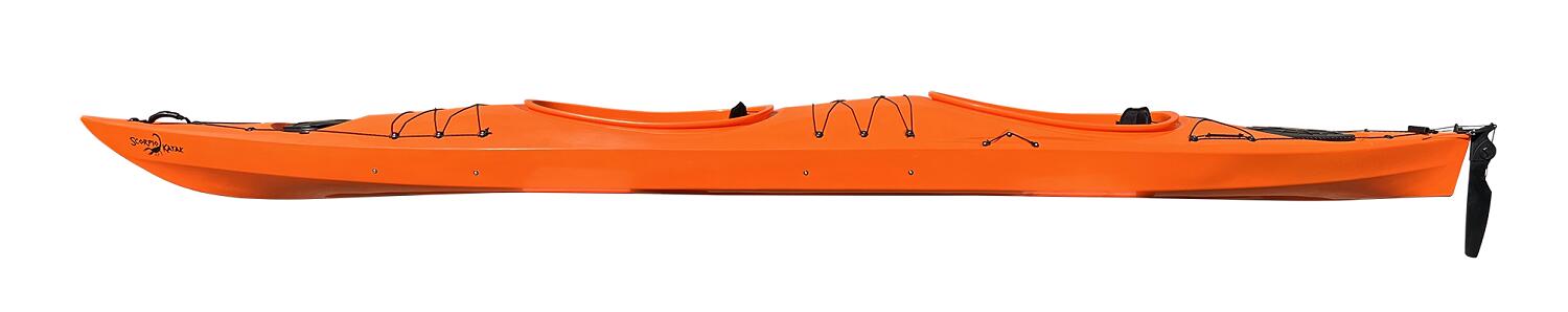 Kajak dwuosobowy wyprawowy do pływania Scorpio kayak Cruiser Twin + ster 4/4
