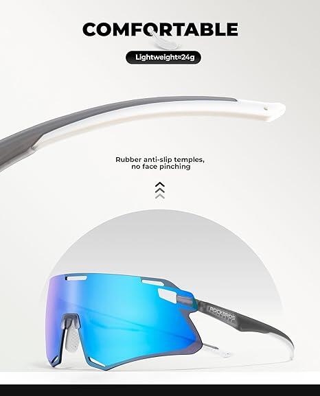 ROCKBROS Fahrradbrille Polarisierte Sportsonnenbrille UV400 2/4