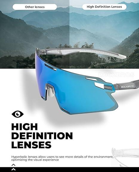 ROCKBROS Fahrradbrille Polarisierte Sportsonnenbrille UV400 4/4