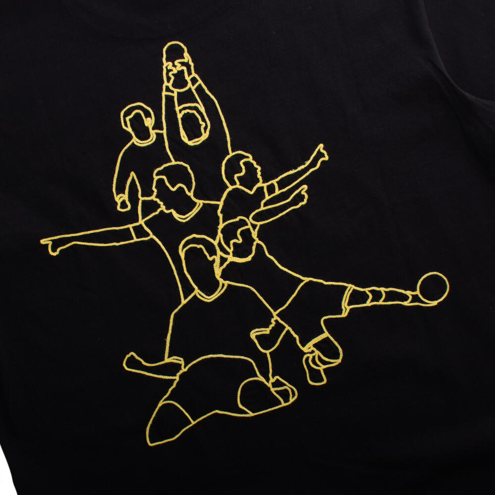 Duitsland Legends - Geborduurd T-shirt - Zwart – COPA Football 6/7