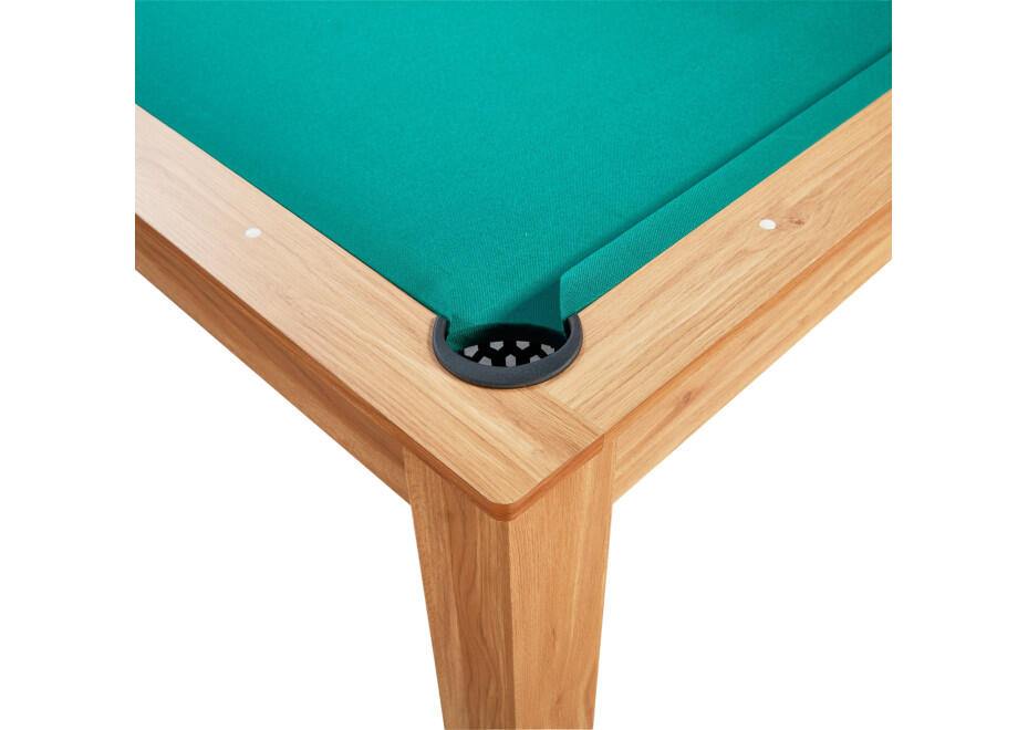 Table billard convertible 7FT Prego bois clair tapis vert anglais 3/7