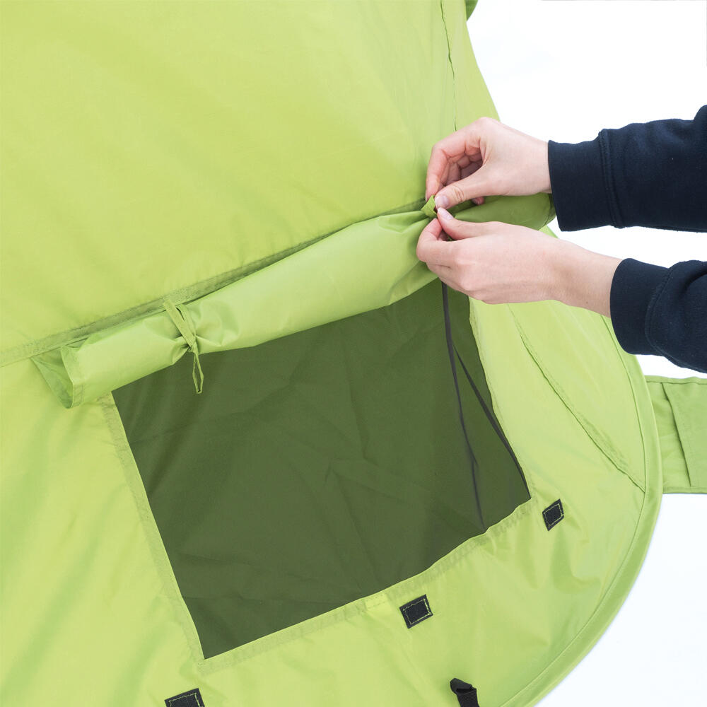 Pop Up Strandmuschel Zack Premium - Strandzelt, 3 Fenster,
Sandheringe, UV 80 6/7