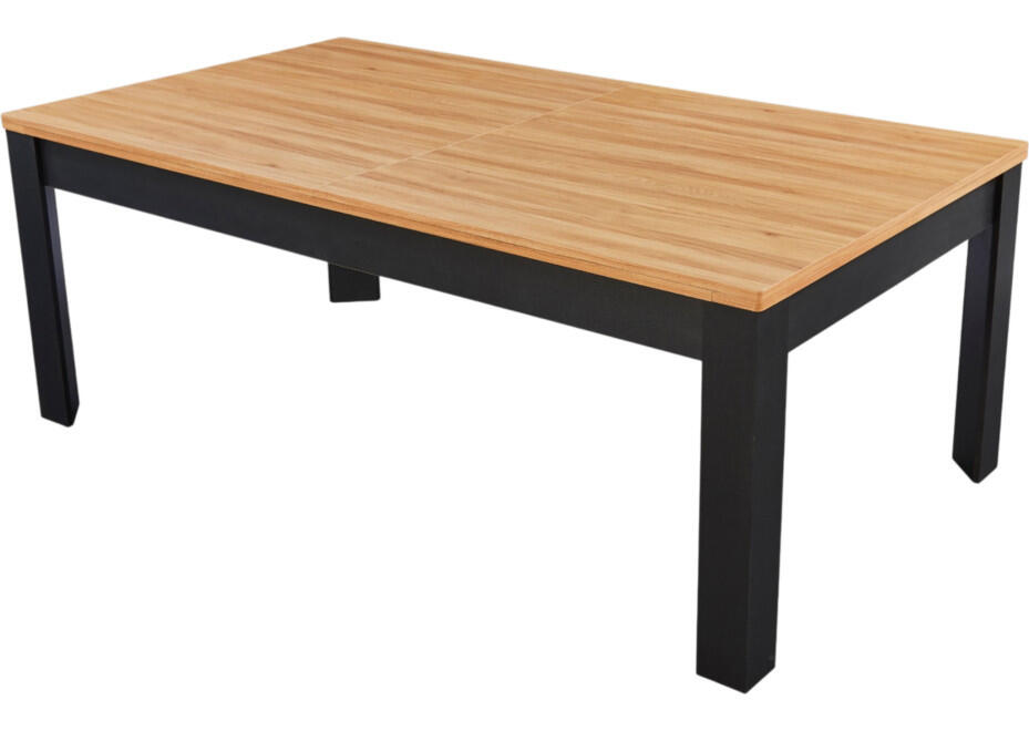 Table billard convertible Prego 7FT duo bois et noir tapis bleu royal 4/7