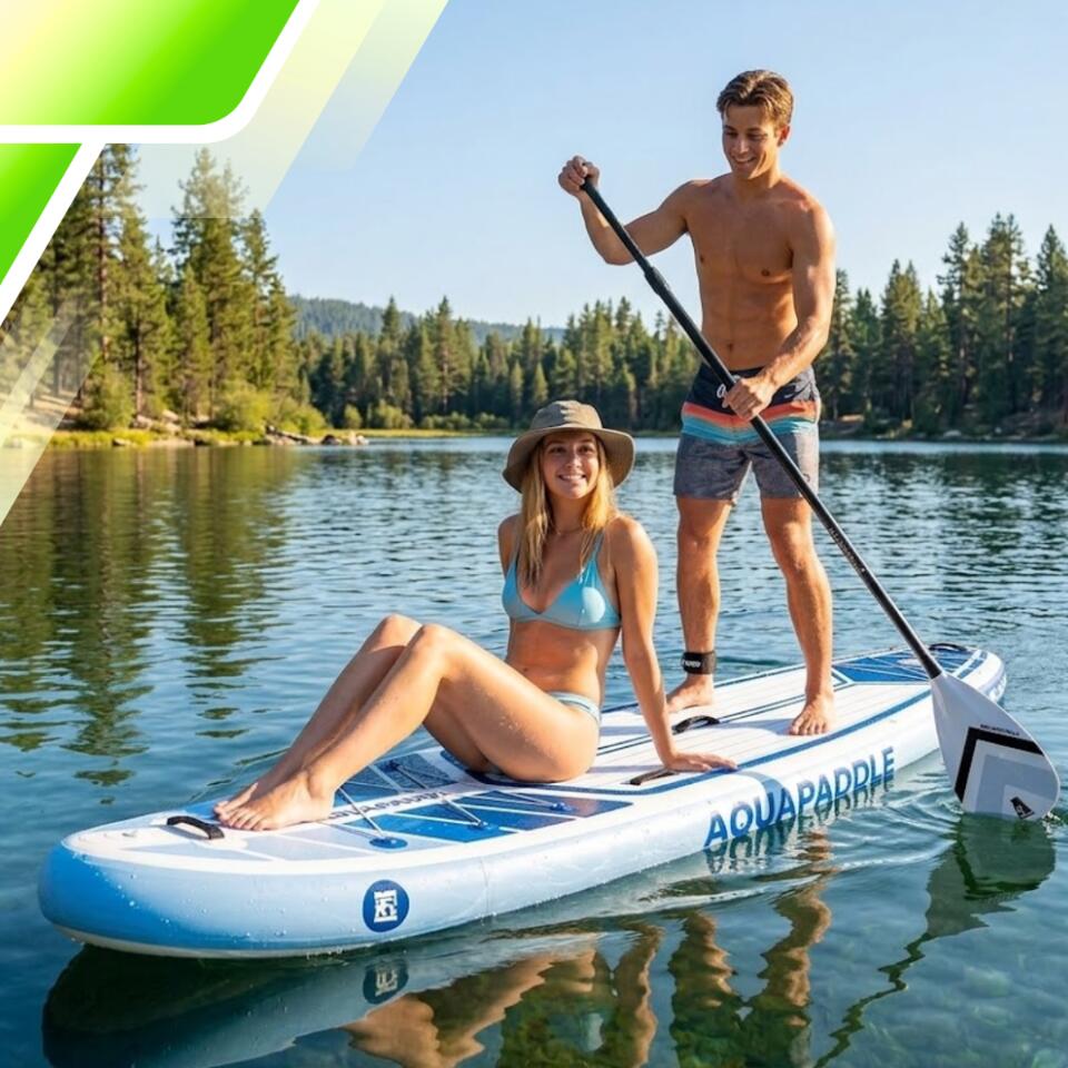 Deska SUP AquaPaddle 355x82x15 cm wiosło pompka zestaw plecak 200 kg 7/7