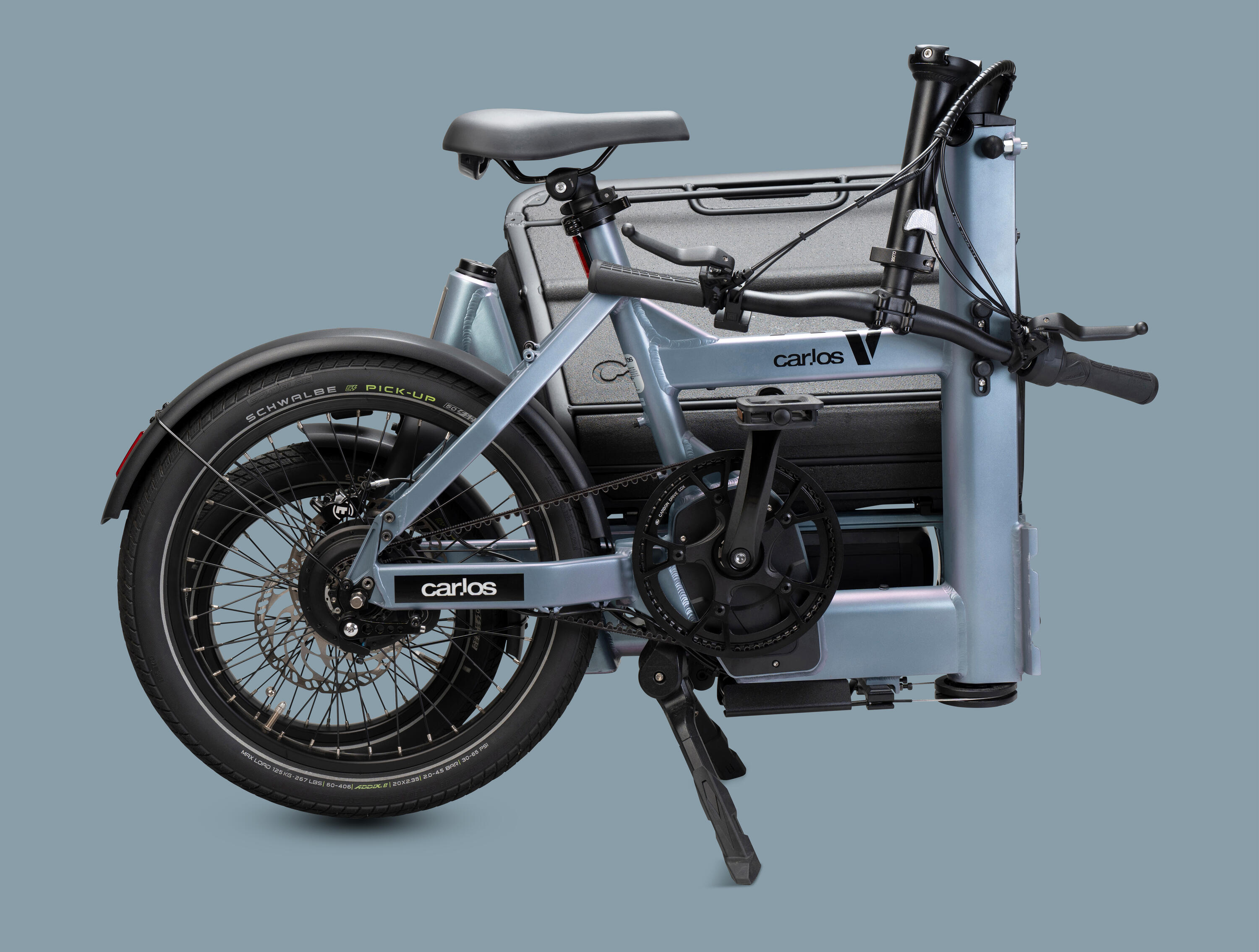 CAR.LOS V Faltbares E-Cargobike Unisex, kurzer Frontlader 2/5