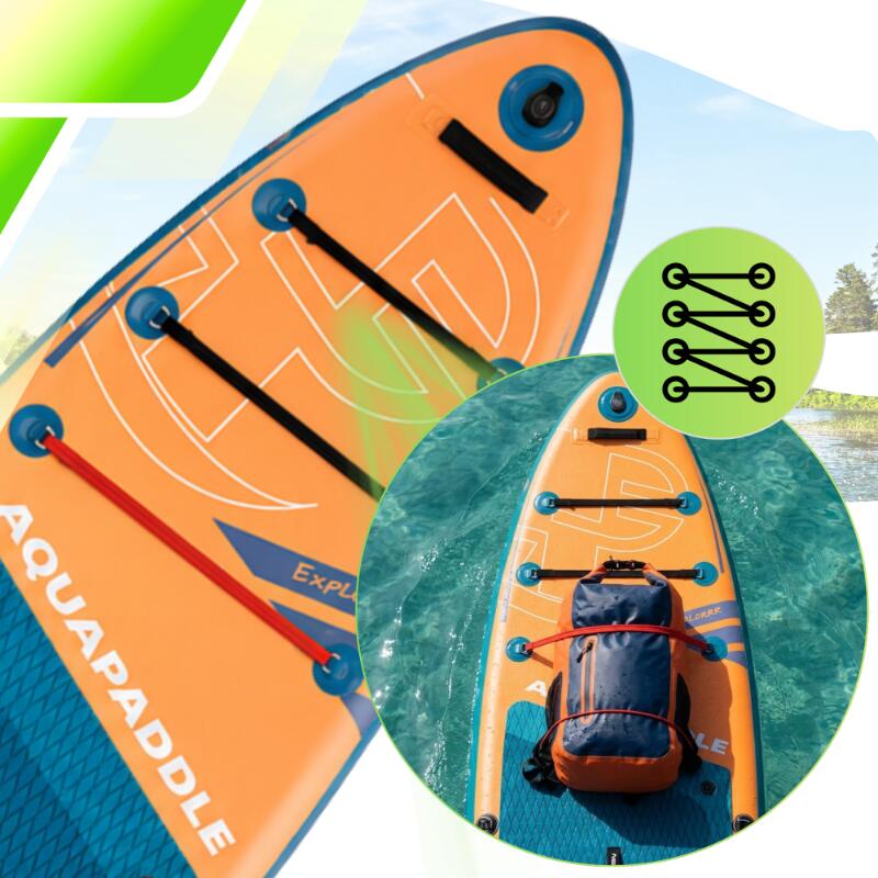 Deska SUP z siedziskiem AquaPaddle 335x84x15 cm wiosło pompka zestaw plecak 5/7