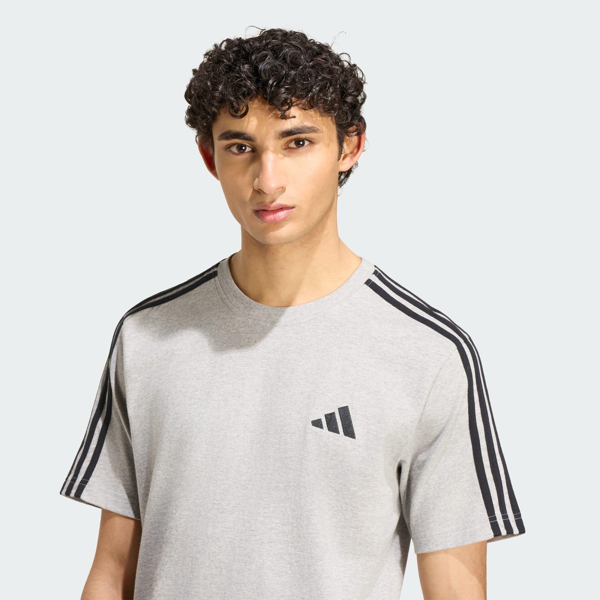 Essentials 3-Stripes Single Jersey Left Chest Branded T-shirt 4/5