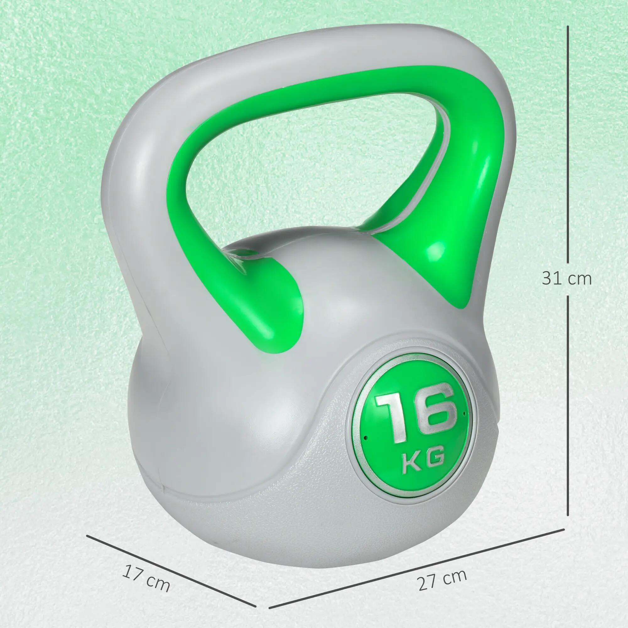 Kettlebell 16 Kg poignée ergonomique PU 3/5