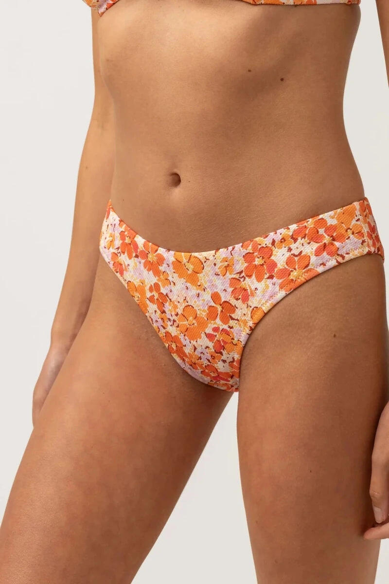 Rosa Floral - Damen Bikinihose 1/5