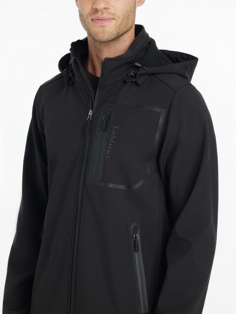 Lemieux Mens Softshell Jas Zwart - 3/7