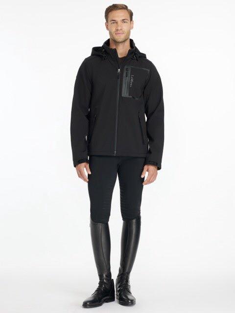 Lemieux Mens Softshell Jas Zwart - 4/7