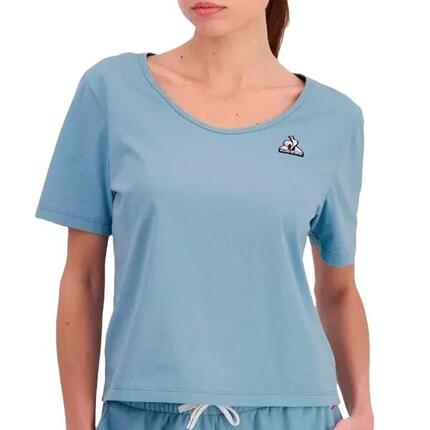 T-shirt Bleu Femme Le Coq Sportif Ess Tee Ss