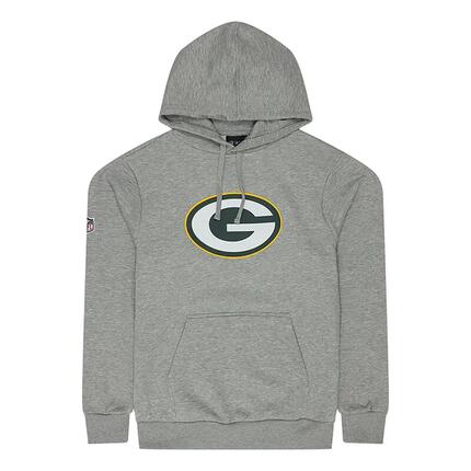 New Era Herren Hoodie NFL Green Bay Packers Logo grau