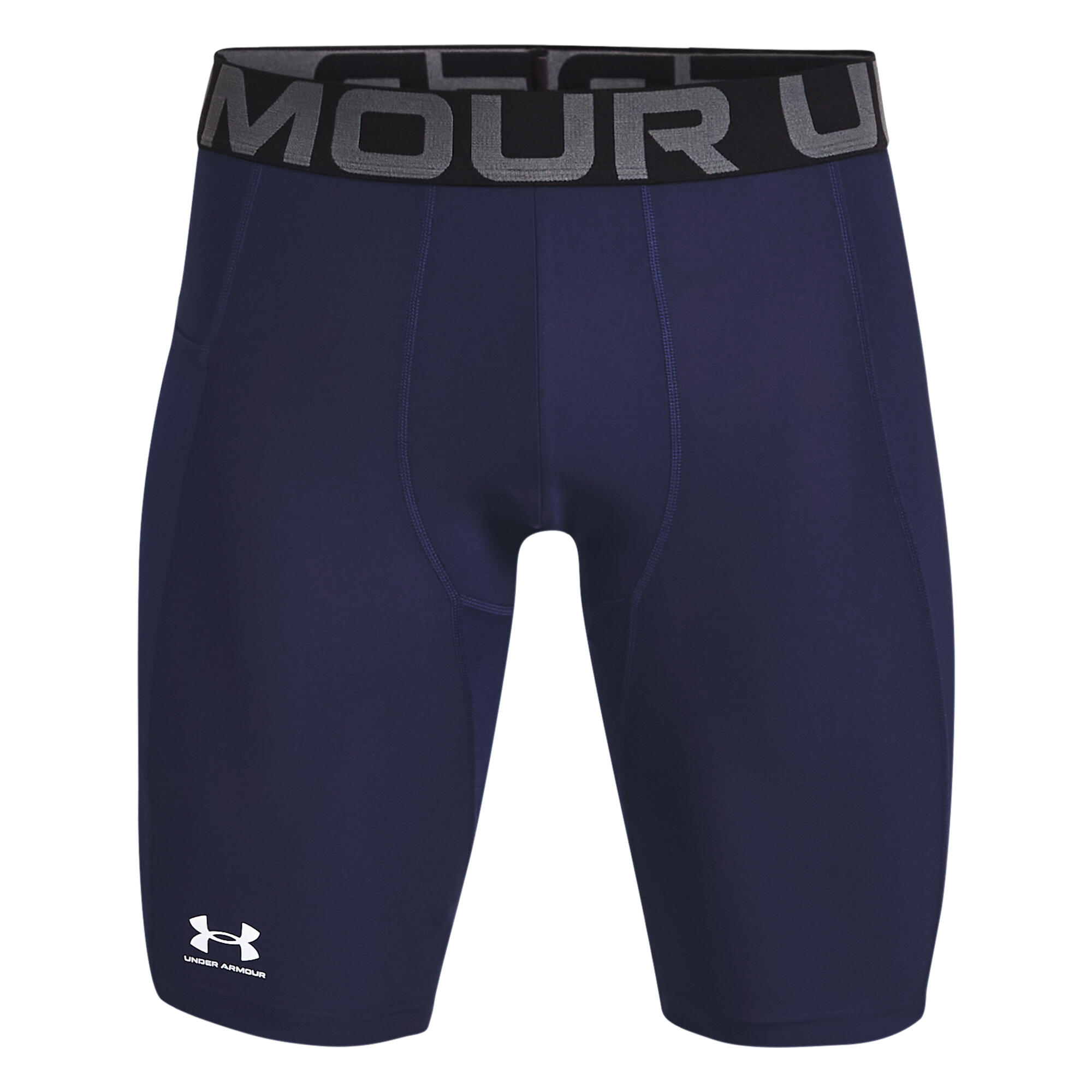 Short de compression Long Under Armour Heatgear 3.0 Bleu marine