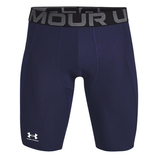 Short de compression Long Under Armour Heatgear 3.0 Bleu marine
