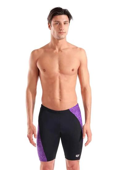 Arena Chaussettes côtelées pour hommes Jammer - Noir / Violet