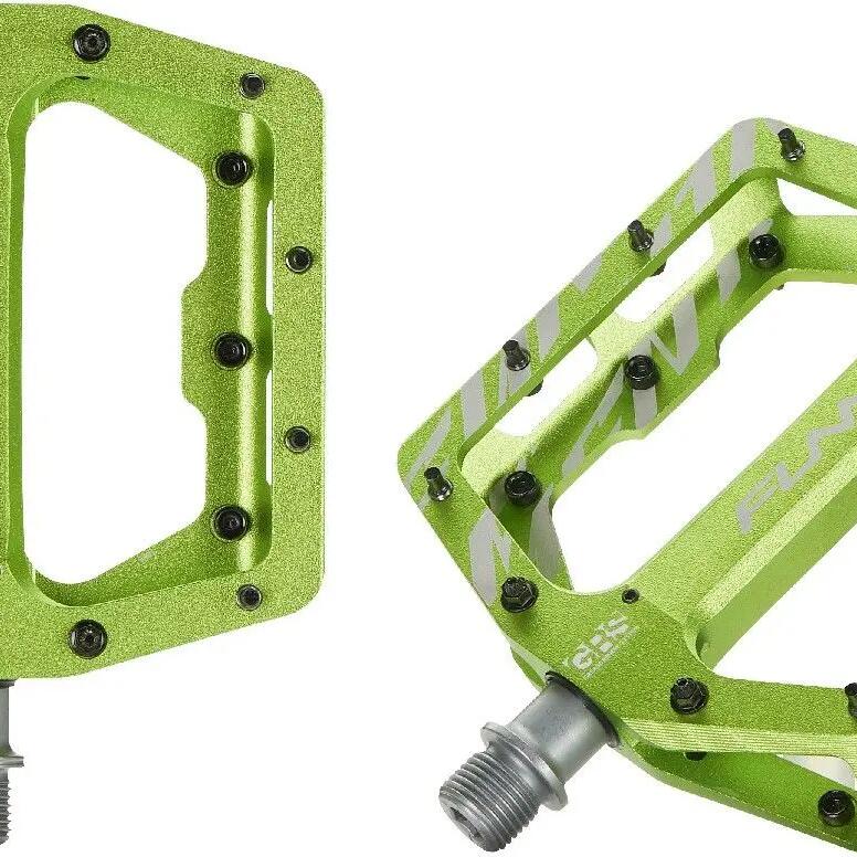 Pair of Funn Funndamental Flat Pedals GRS Green