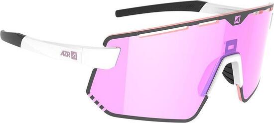 AZR Kromic Flash RX-bril, wit/roze iriserend scherm, fotochromatisch