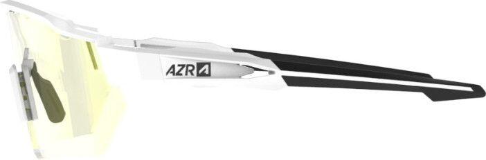 AZR Kromic Race RX Glasses White Clear/Black / Iridescent Gold Photochromic Lens 4/6