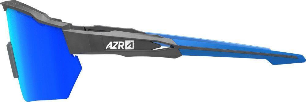 AZR Race RX Brille Matt Schwarz / Blaues Visier 4/5