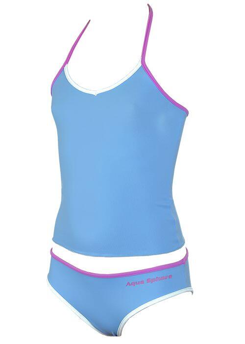 Aqua Sphere Tankini Venus Dos Nu Fille Rose Taille 4 ans 3/5