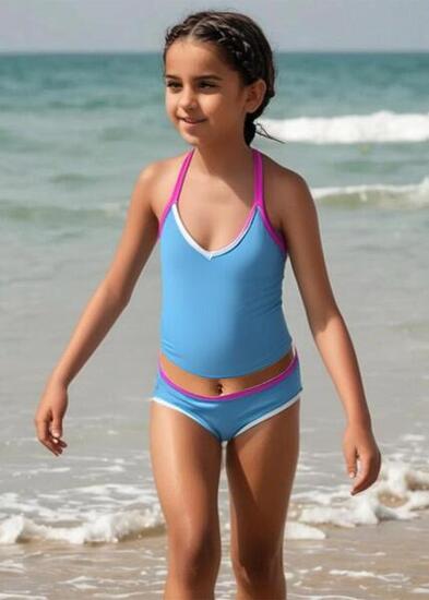 Aqua Sphere Tankini Venus Dos Nu Fille Rose Taille 4 ans