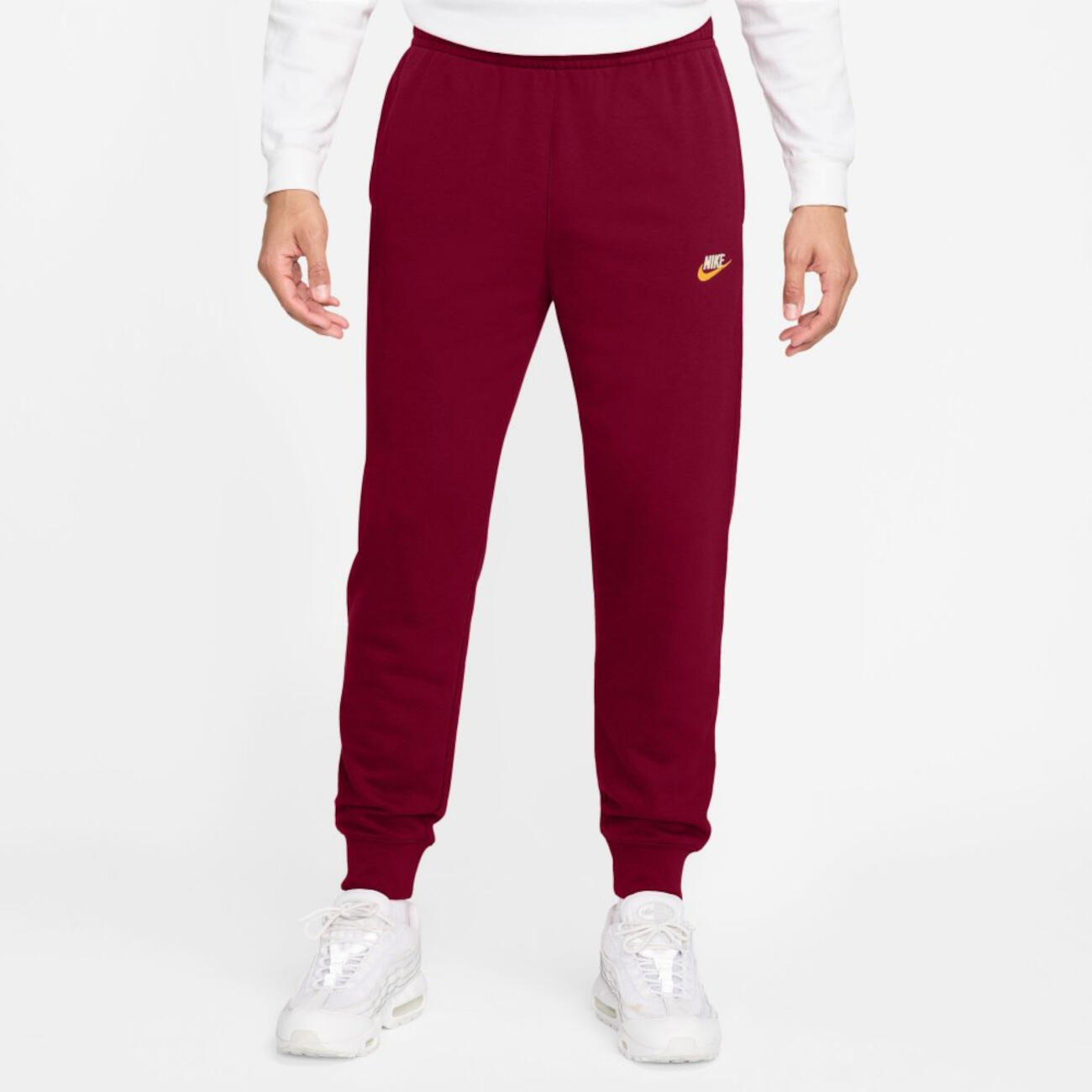 Pantalone uomo nike m nk club bb jogger chnl ftra - bordeaux 1/5