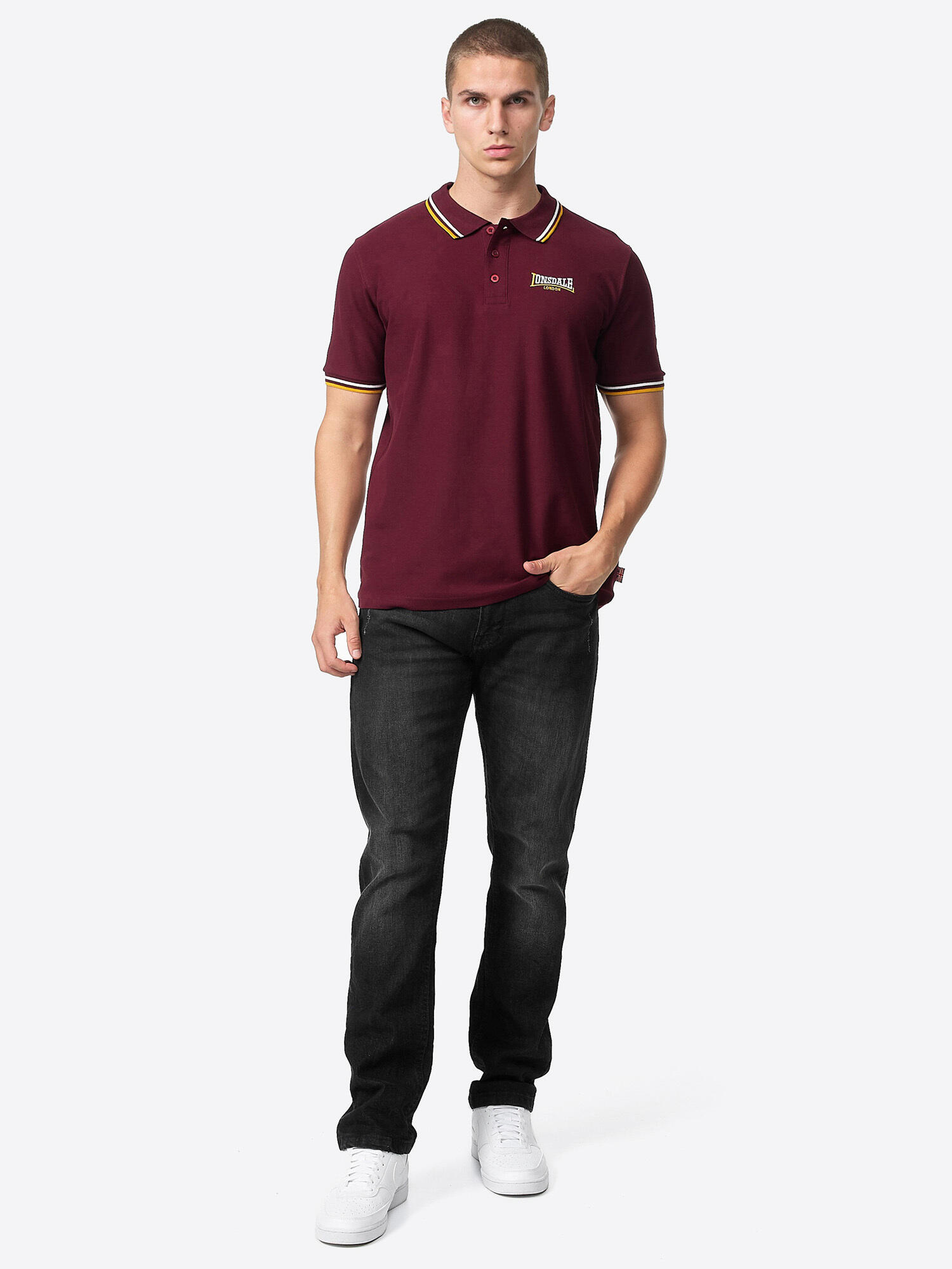 LONSDALE Herren Poloshirt normale Passform VELTON 3/5
