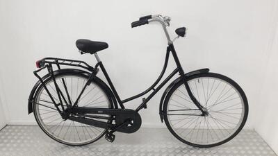 Omafiets tweedehands | 28 inch, 57 cm | zwart | 3 maanden garantie