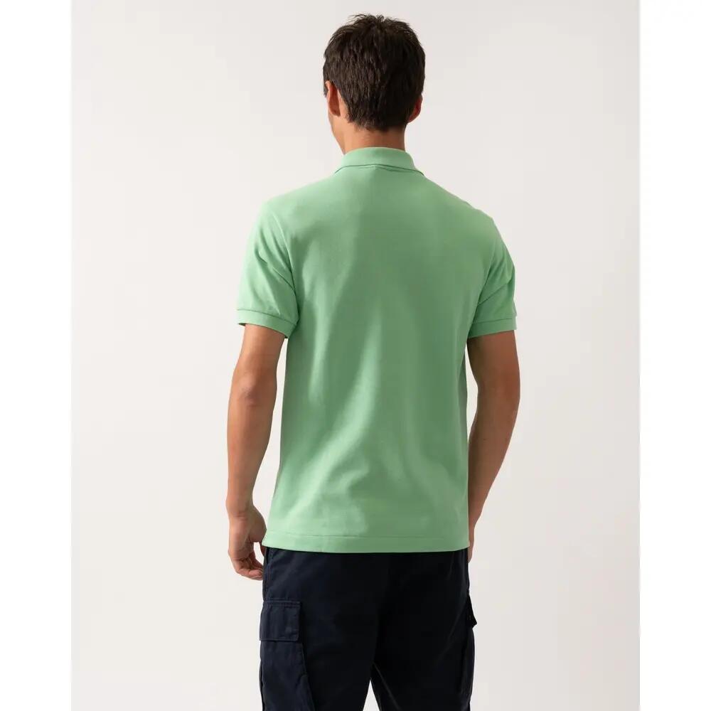 Lacoste Modèle L1212 Short Sleeved Ribbed Collar S Couleur Vert 2/6