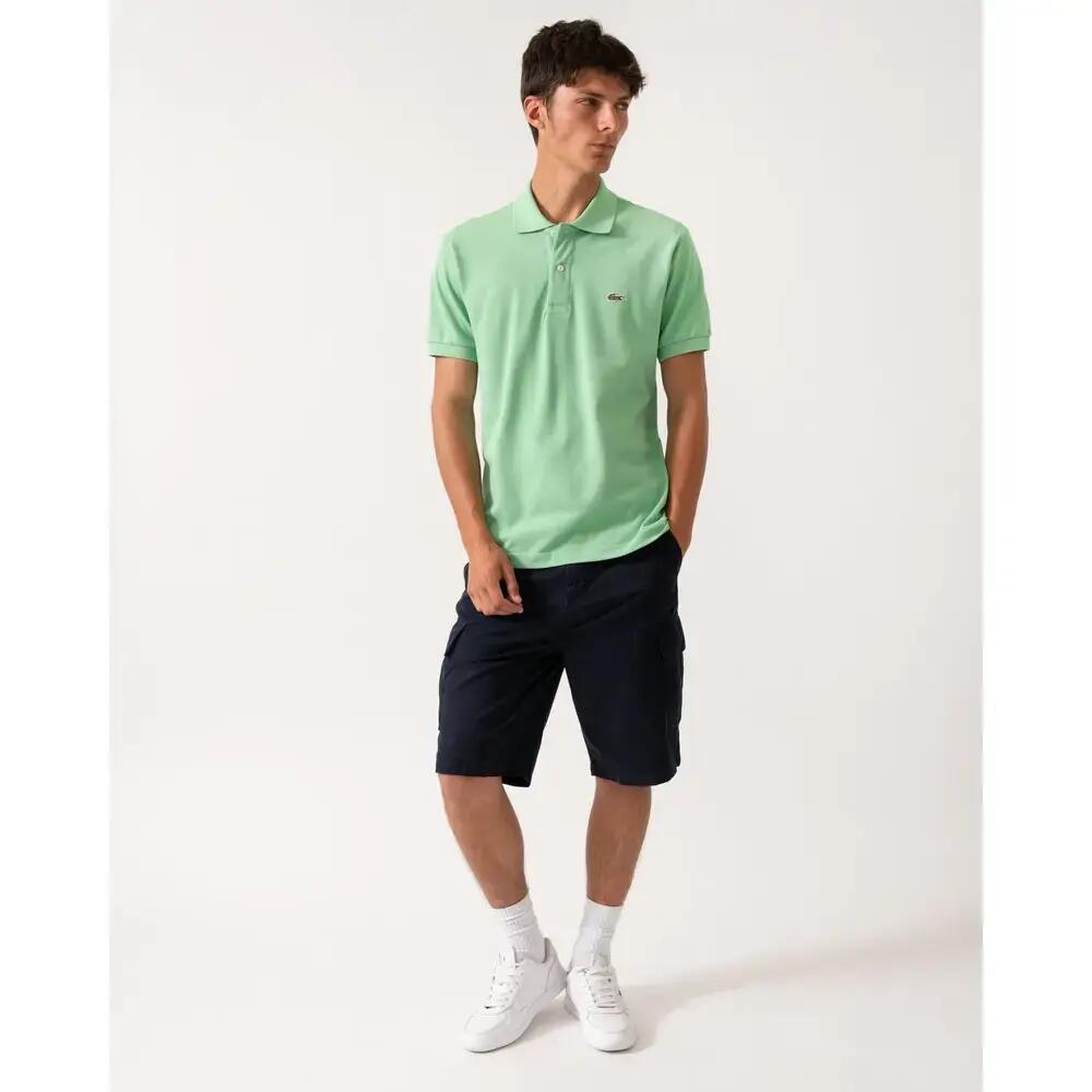 Lacoste Modèle L1212 Short Sleeved Ribbed Collar S Couleur Vert 4/6