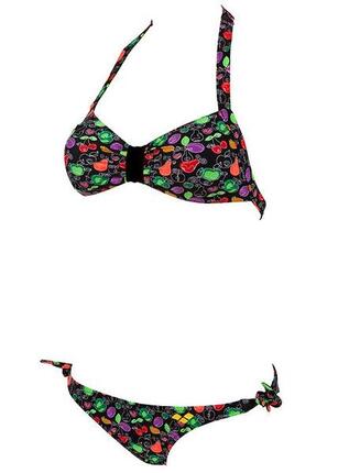 Arena Little Fruit Neckholder Bikini Schwarz Größe 32