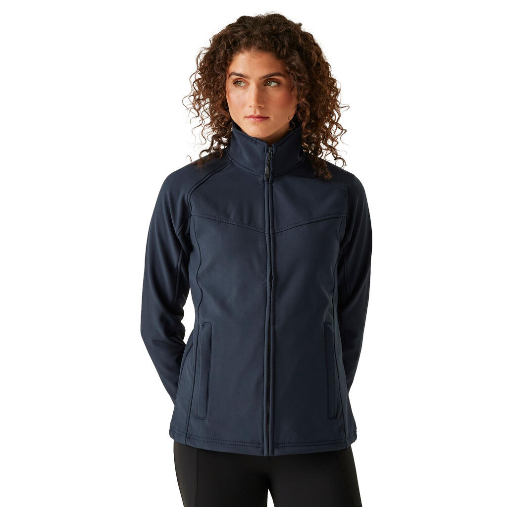 Ladies Uproar Softshell Wind Resistant Jacket (Navy/Navy)