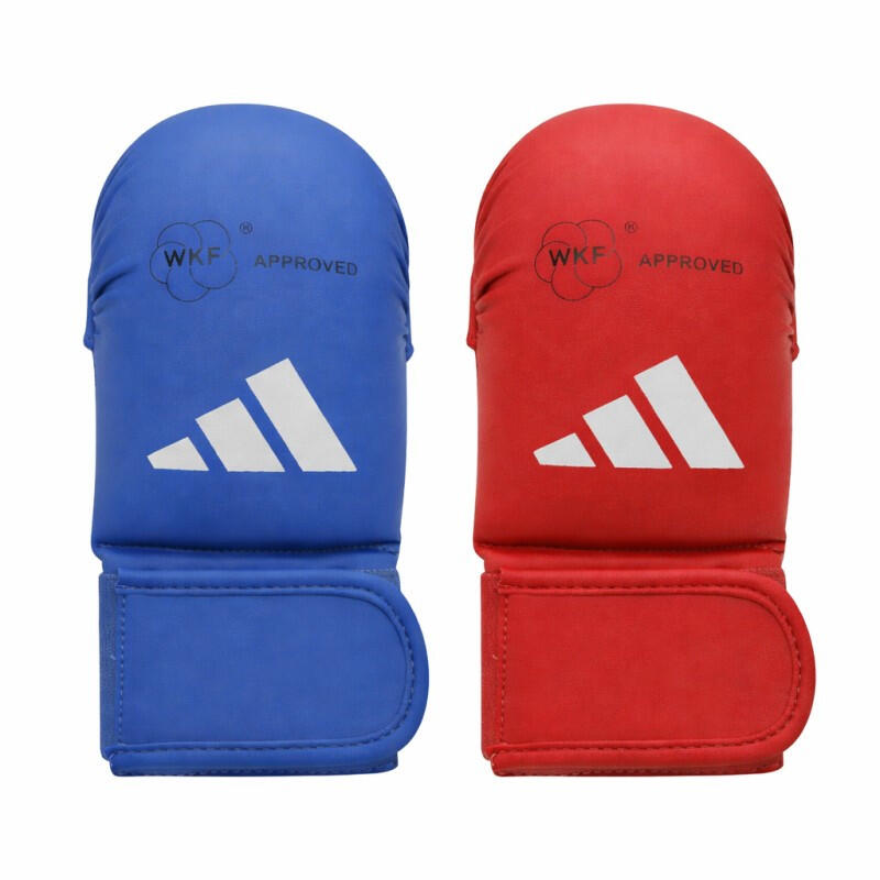 Mitaines karaté wkf sans pouce (couleur : rouge - taille : xxs)