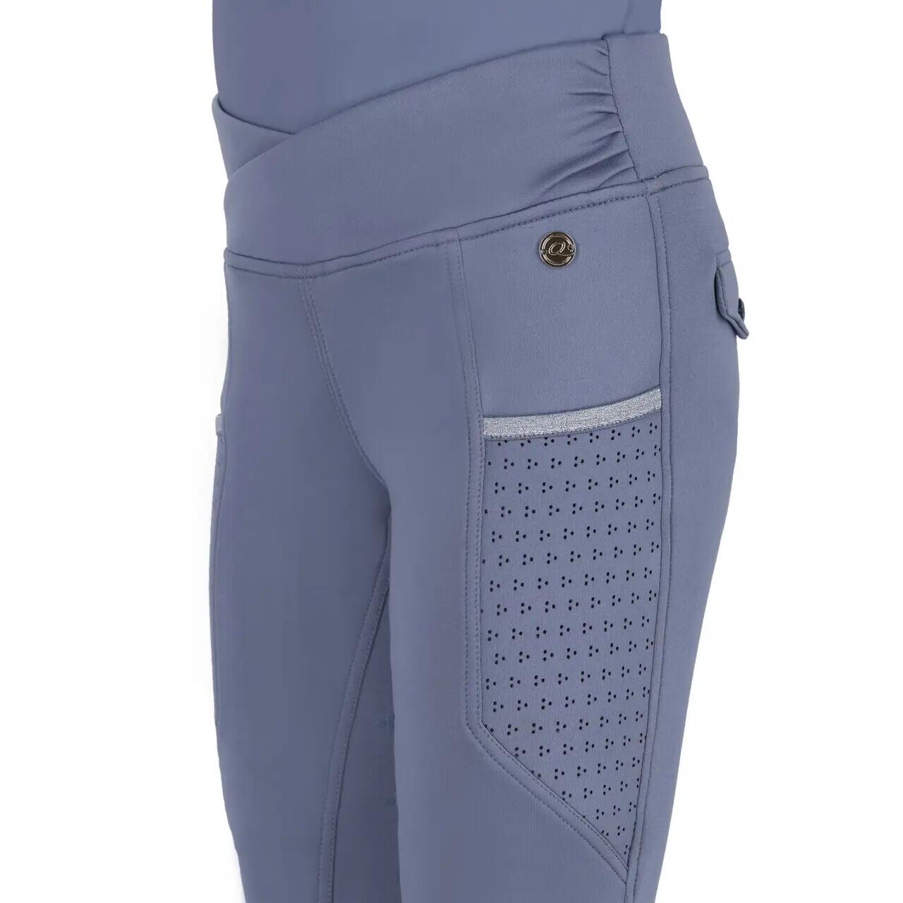 Leggings da equitazione mid grip da bambina QHP Aubree 7/7