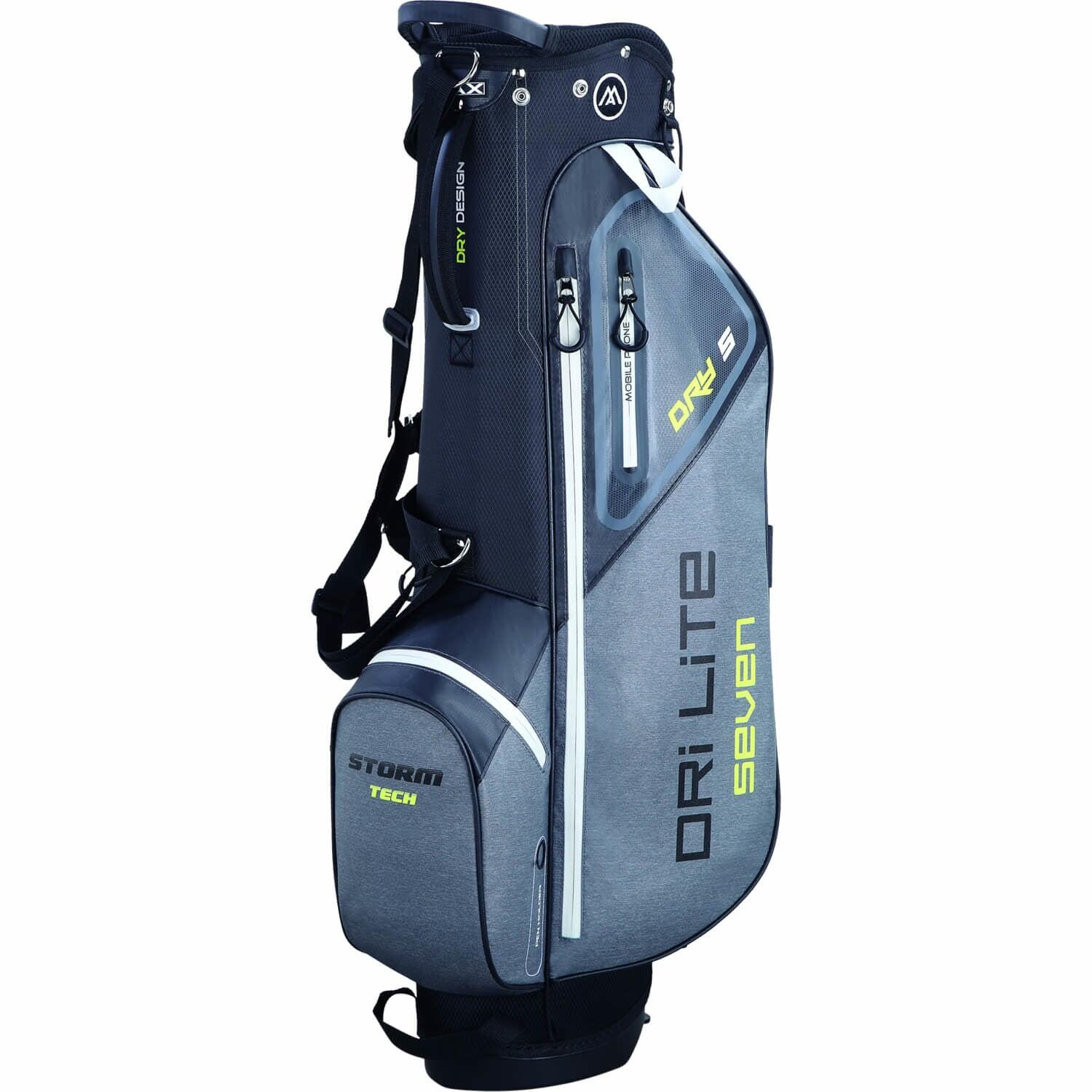 Dri Lite Seven - Sac de golf imperméable - Sac trépied - Argent Vert 3/7