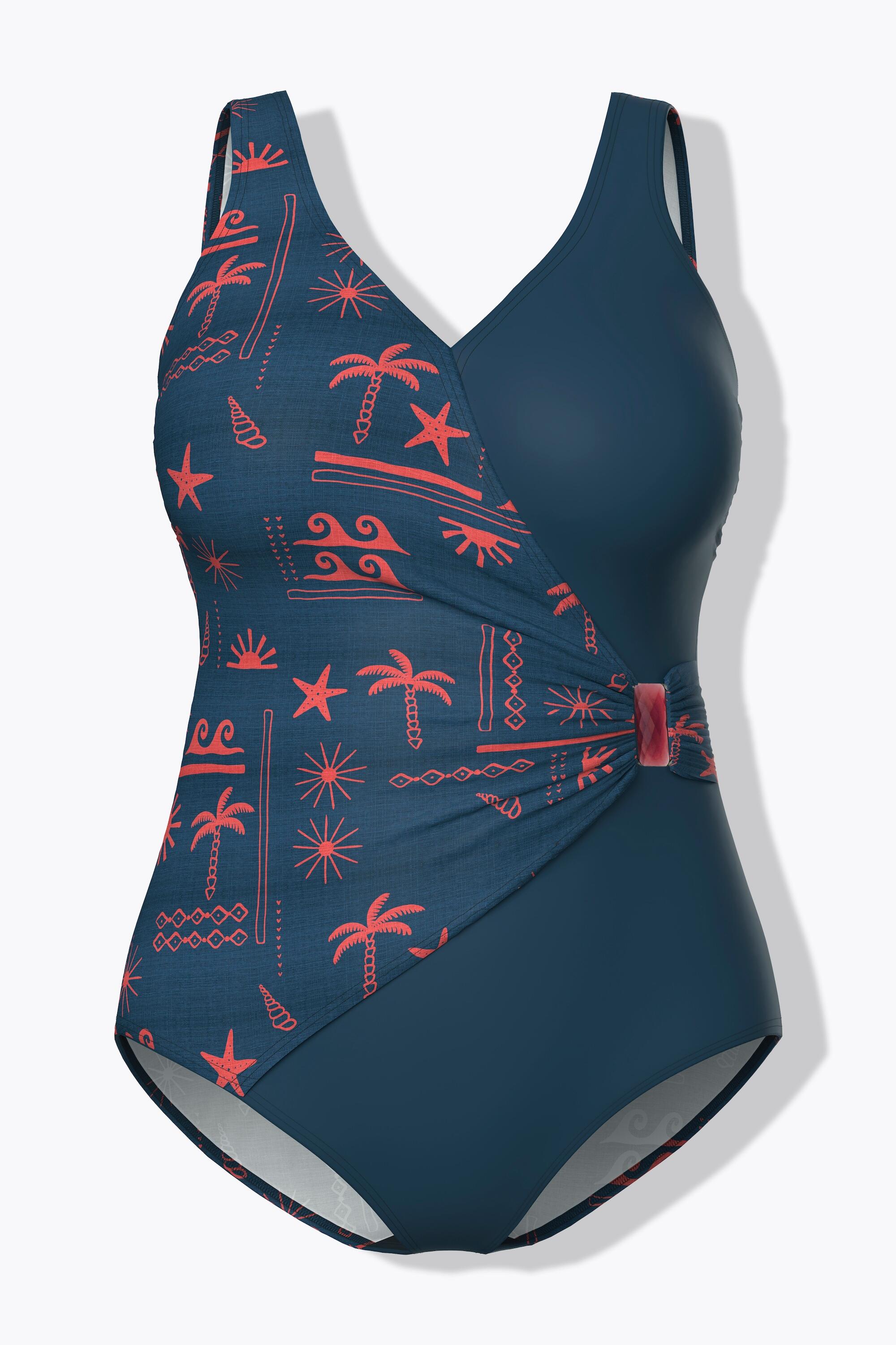 Femme Maillot de bain effet cache-cœur bonnets souples et nœud fantaisie 7/7