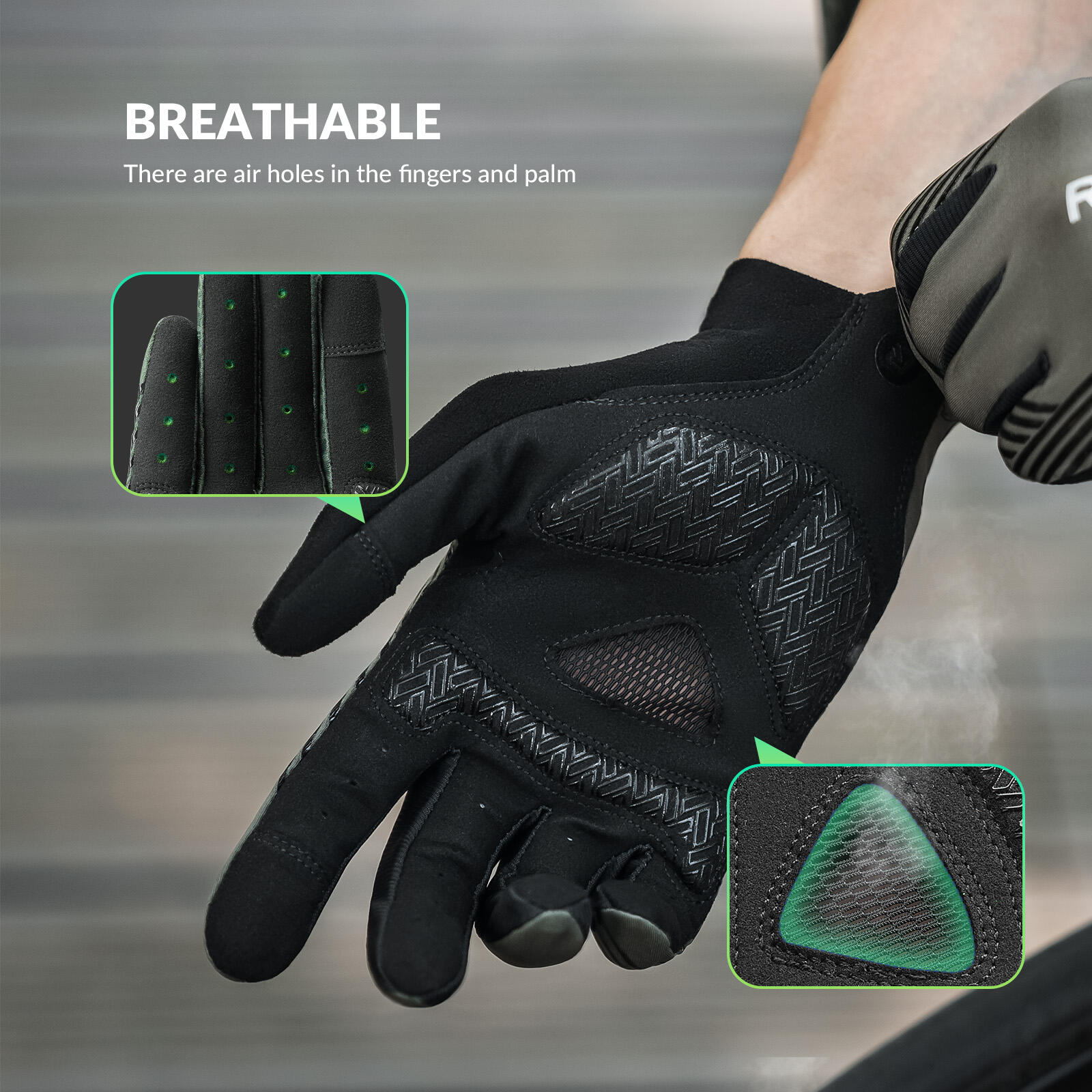 ROCKBROS Fahrradhandschuhe Handschuhe Touchscreen 5/7