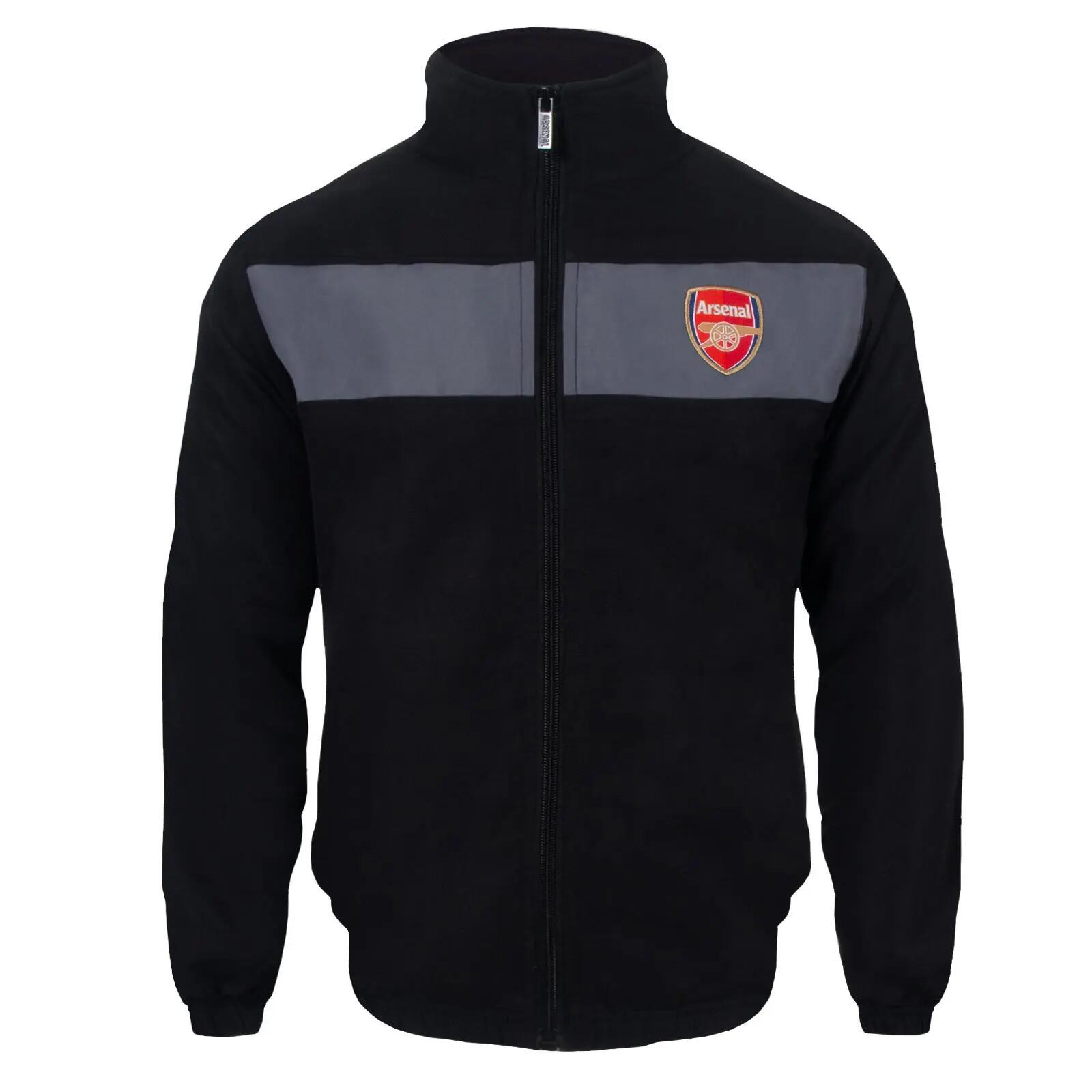 Boys Contrast Striped Tracksuit (Black) 2/6
