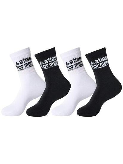 Lot de 4 Paires de Chaussettes Mi-Hautes