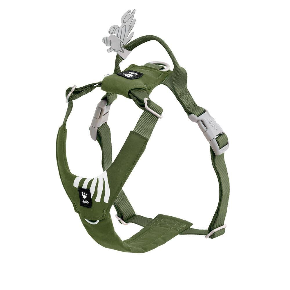 Harnais anti-traction en Y Hurtta Seeker pour chien 55-70 cm vert forêt 1/1