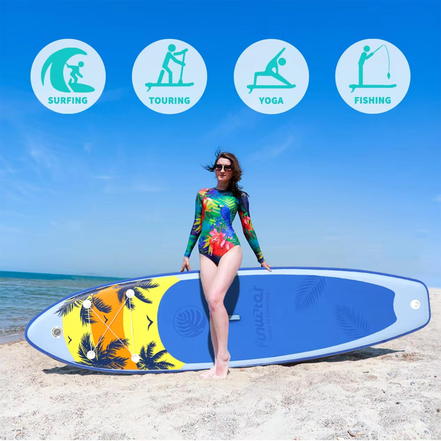 SUP Board Wide Stable Max 180kg 335x83x15cm SUPFW55B 3/7