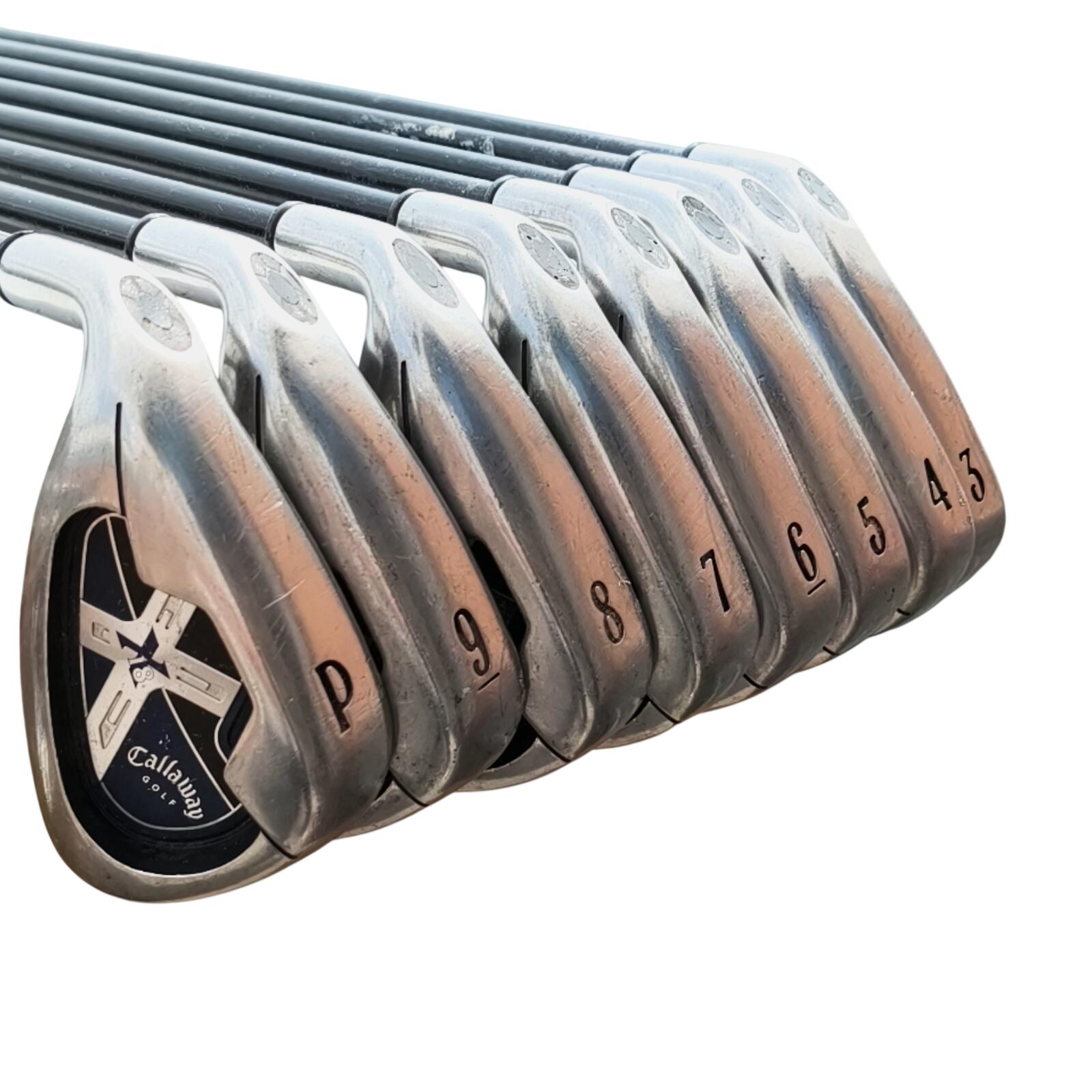 Linkshandig Callaway X-18 IJzerset / 3-6i+8-PW / Flex Regular / Grafiet 3/7