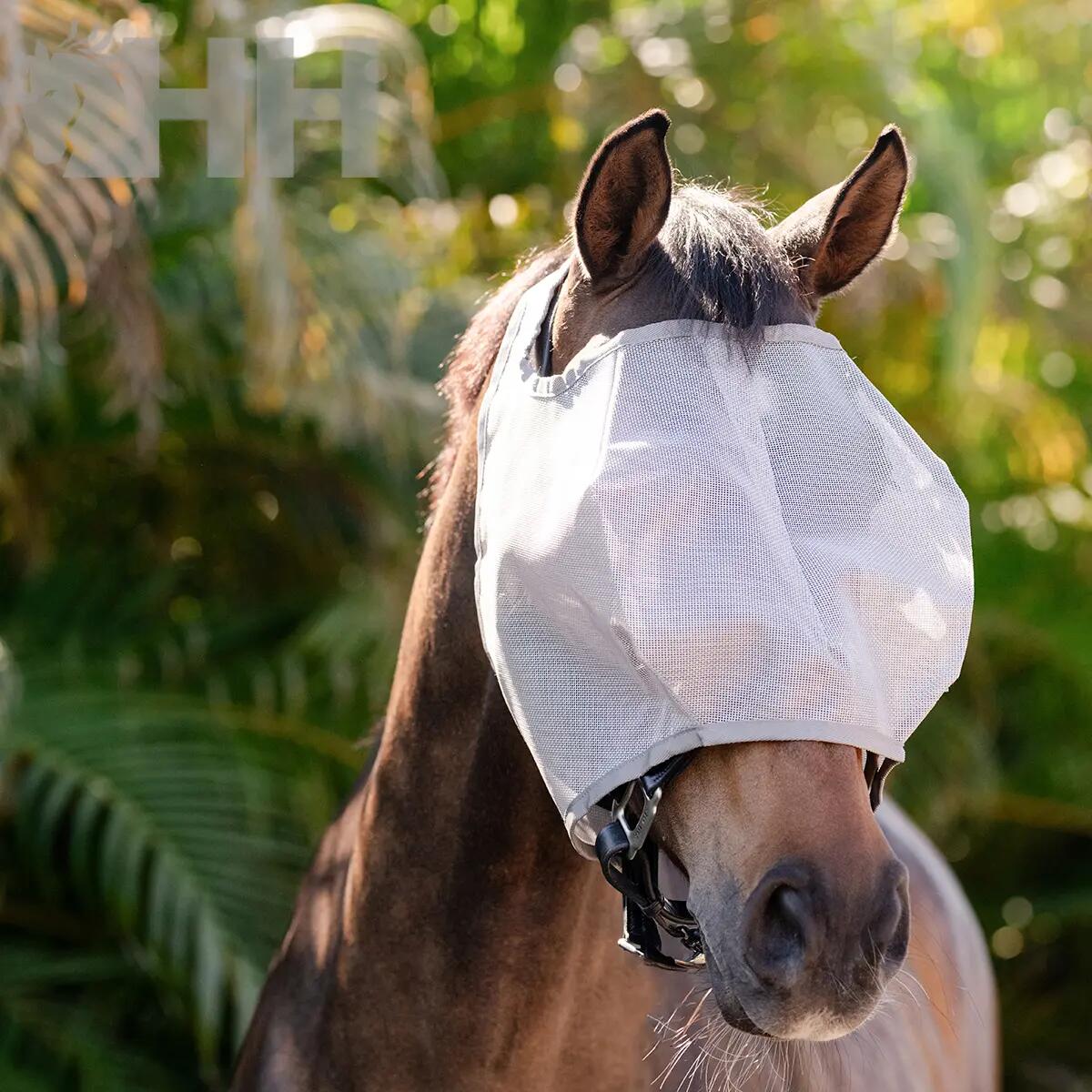 Masque anti-mouches sans oreilles pour cheval Amigo 2/3